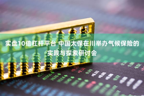 实盘10倍杠杆平台 中国太保在川举办气候保险的实践与探索研讨会